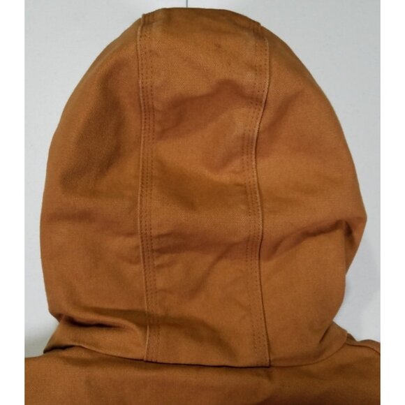 Carhartt J140 BRN Full Zip Quilt Lined Canvas Outdoor Work Coat Jacket Men's 2XL - Picture 11 of 16